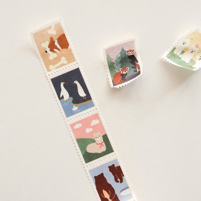 Dailylike 邮票造型纸胶带(单卷)-05动物2,E2D07440 - 纸胶带 - 纸 多色
