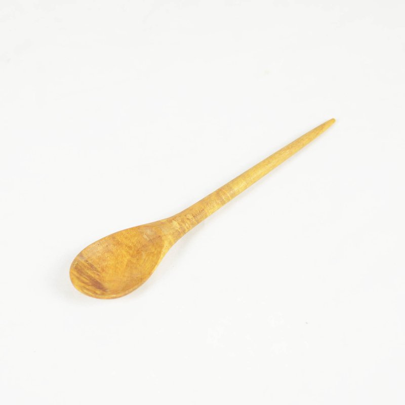 木汤匙-小-公平贸易 - 餐刀/叉/匙组合 - 木头 咖啡色
