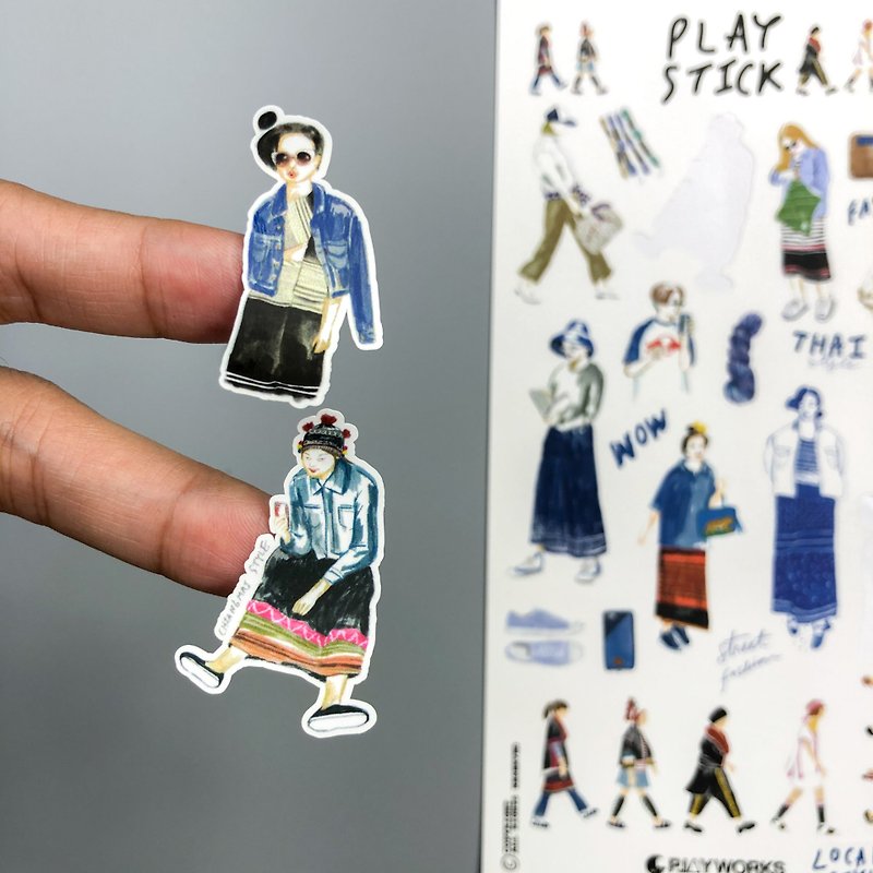 Sticker – Thai fashion - 贴纸 - 纸 多色