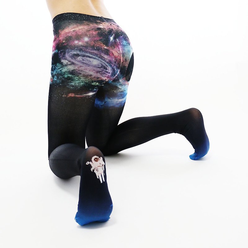Romantic tights for grown-ups/ #01 The universe under the skirt - 女士内衣裤 - 聚酯纤维 黑色