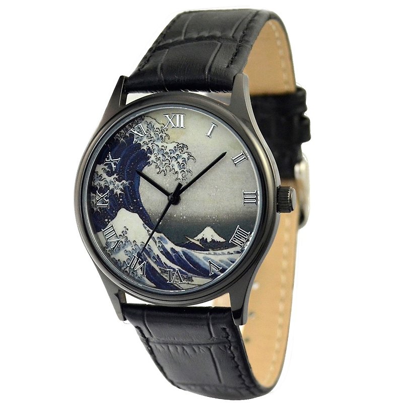 浮世绘手表 中性设计 全球包邮 - 女表 - 其他金属 黑色