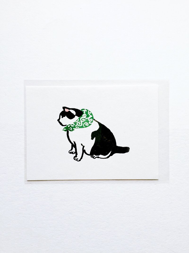 泥棒猫手工绢印羊毛纸版画 - 海报/装饰画/版画 - 纸 白色