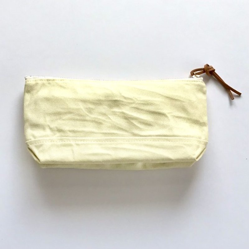 ポーチ たまご - 化妆包/杂物包 - 棉．麻 黄色