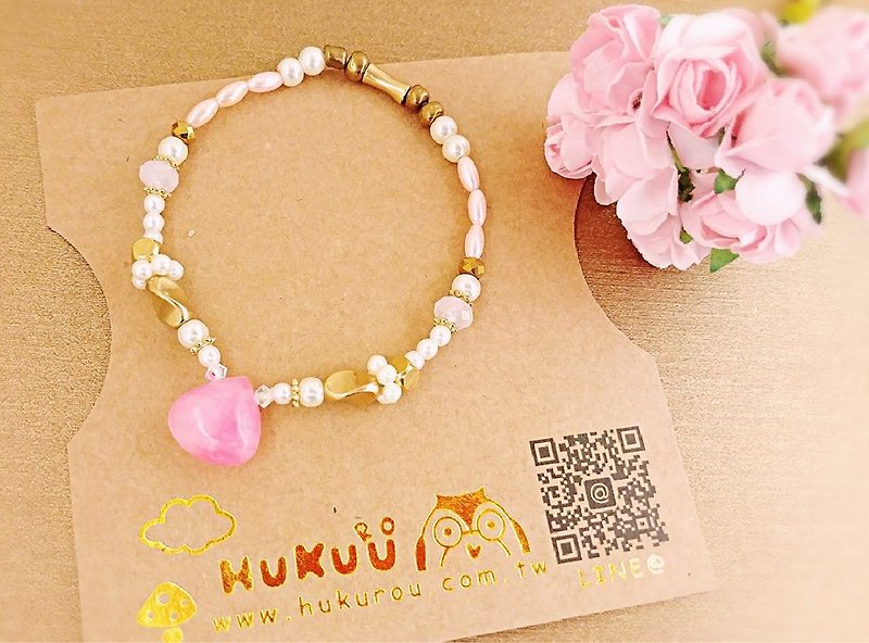 HUKUROU玫瑰水滴弹性手环 - 手链/手环 - 其他材质 多色