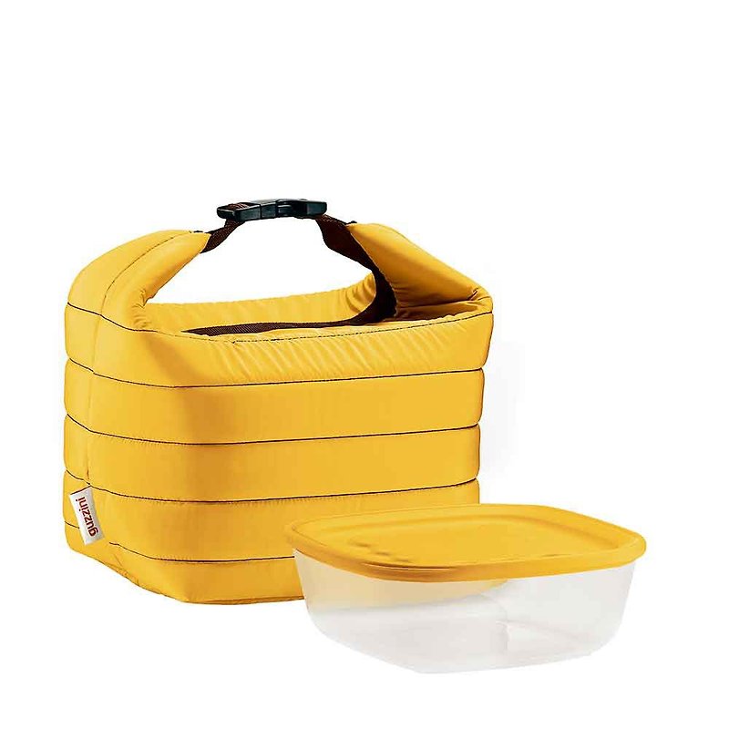 22cm野餐袋便当袋-时尚黄 - 餐垫/桌巾 - 塑料 黄色