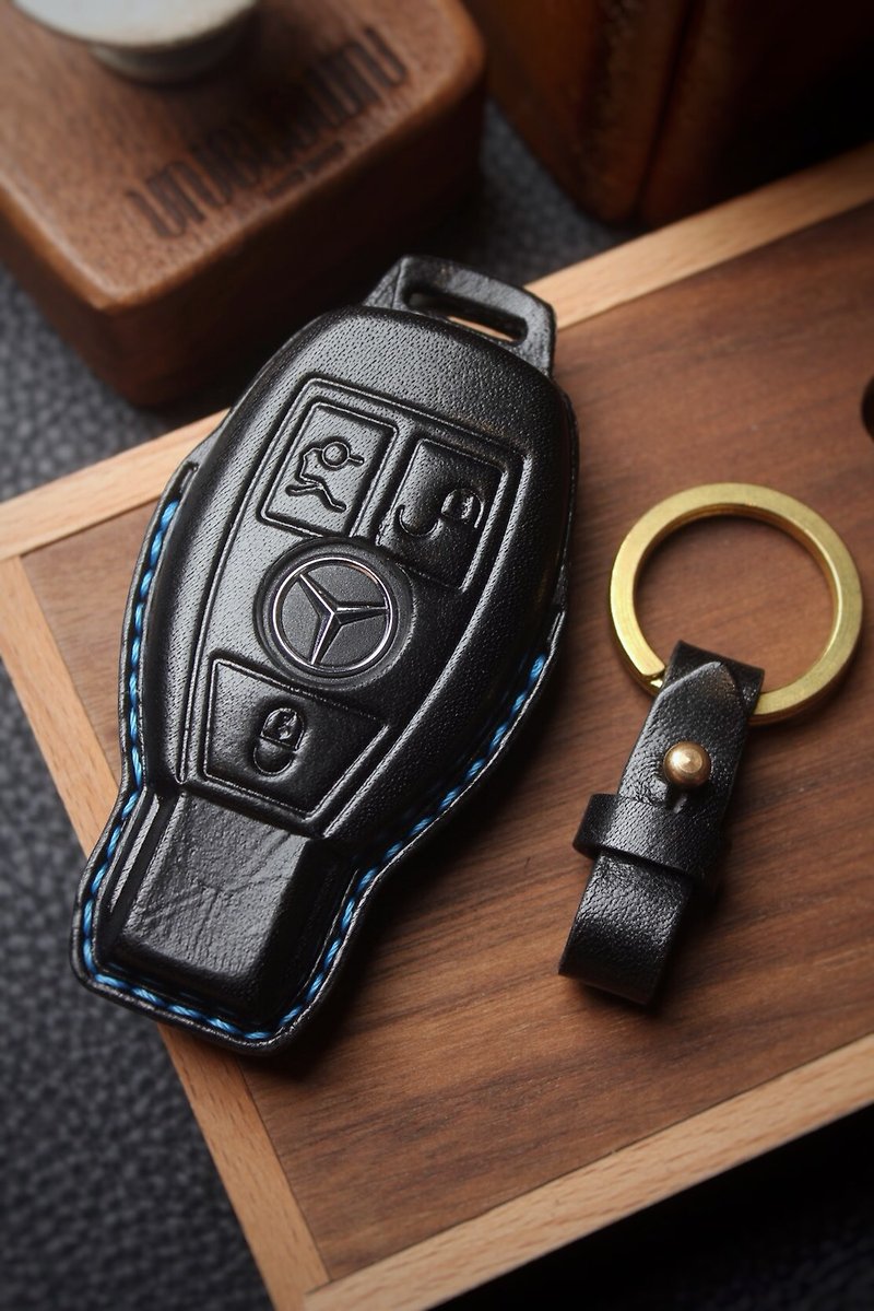 【波赛顿精品手工皮件】Benz 奔驰 汽车钥匙包 钥匙皮套 真皮 - 钥匙链/钥匙包 - 真皮 