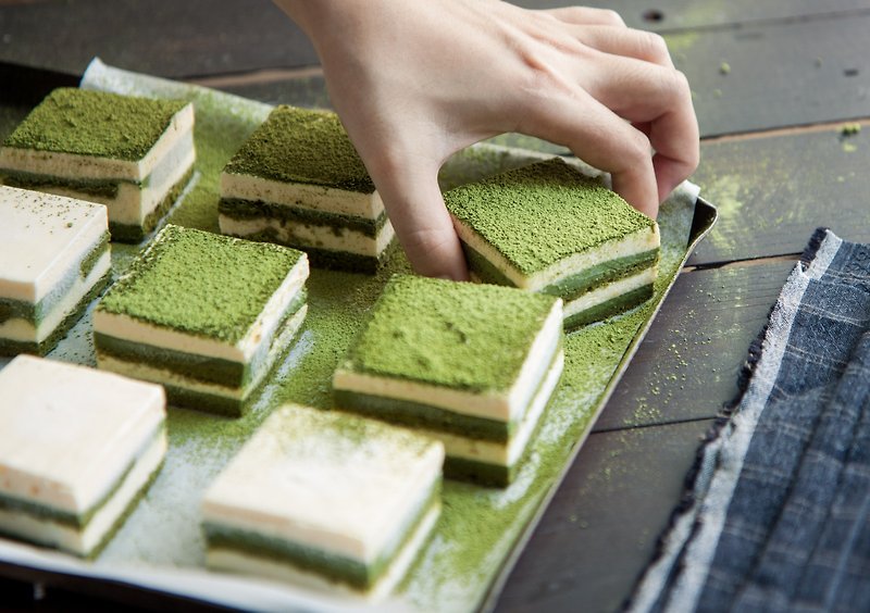 抹茶马斯卡彭蛋糕 - 蛋糕/甜点 - 新鲜食材 绿色