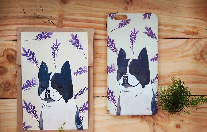 Phone case print high quality with french bull dog - 手机壳/手机套 - 塑料 紫色