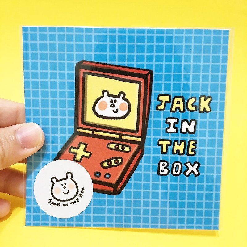 Jack in the box 电动玩具系列方形小卡3 内有多款可选 - 卡片/明信片 - 纸 