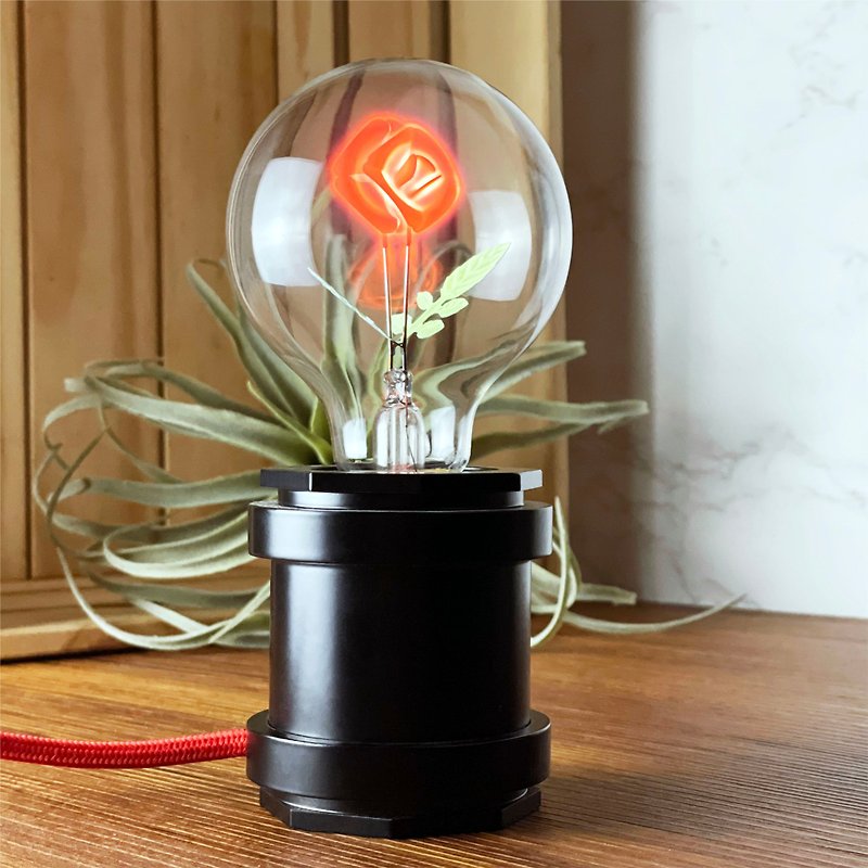 工业风小夜灯 - 含 1 个 Edison-Style 爱迪生灯泡 - 灯具/灯饰 - 其他金属 黑色