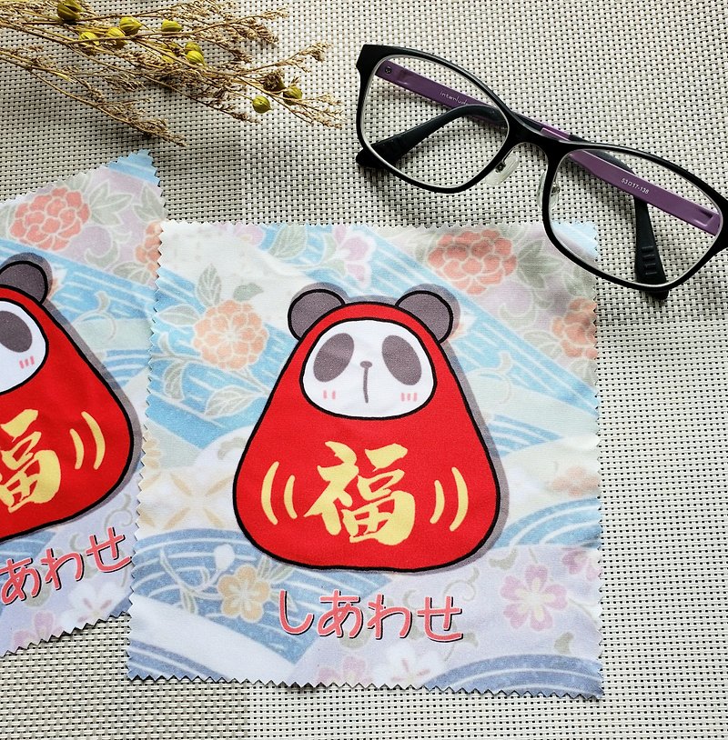 香港原创 熊猫眼镜布 しあわせ - 眼镜盒/眼镜布 - 其他材质 多色