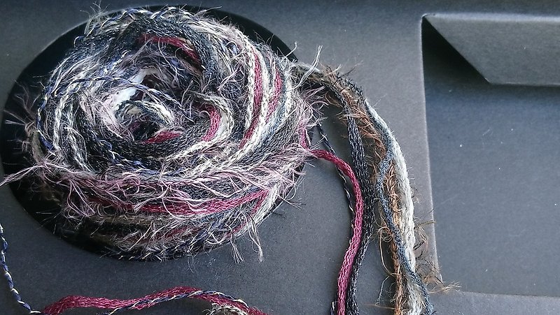 日本混合纱线　300厘米 - 编织/刺绣/羊毛毡/裁缝 - 聚酯纤维 黑色