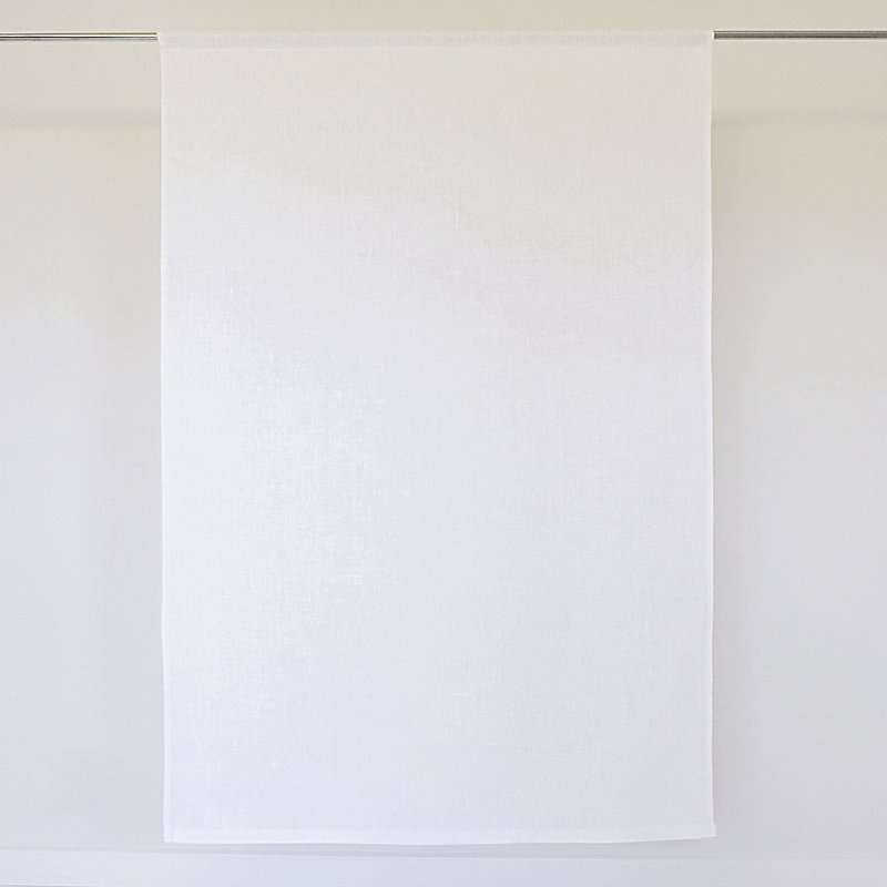 Organic Linen Panel, White Natural Original Japanese-style Chinese Door Curtain