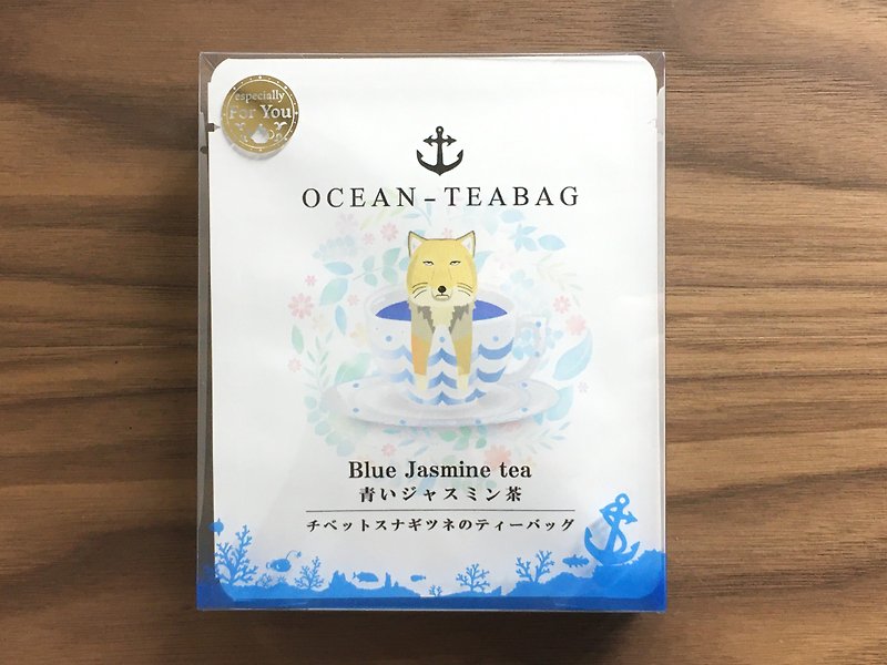 蓝色茉莉花茶 西藏水仙花茶包、4包 - 茶 - 纸 蓝色