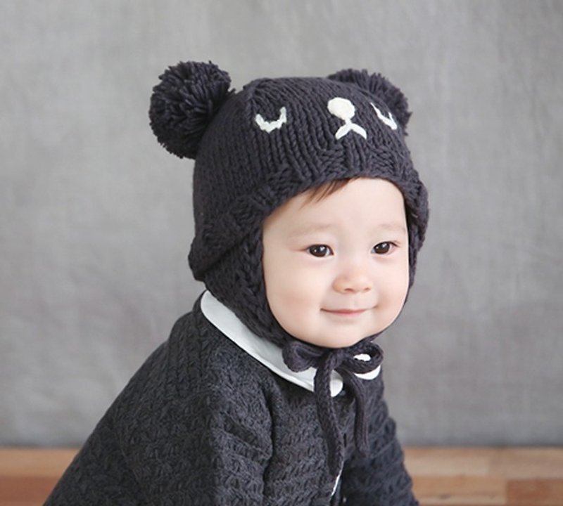 Happy Prince Paul婴童针织毛帽 圣诞礼物 - 婴儿帽/发带 - 聚酯纤维 灰色