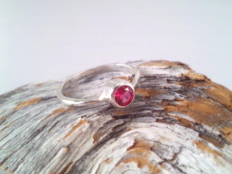 天然ピンクスピネル　SV925（シルバー）　リング - 戒指 - 宝石 