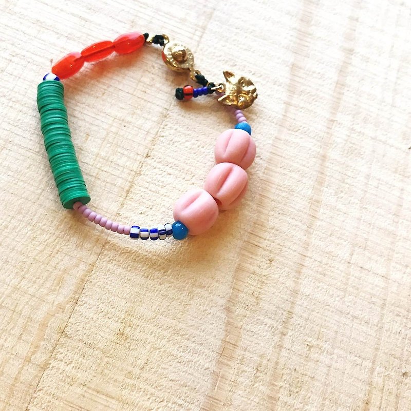 ［ Cat and Mice • Beads beat Beads］ bracelet collection- 004 如梦似幻。 - 手链/手环 - 压克力 多色