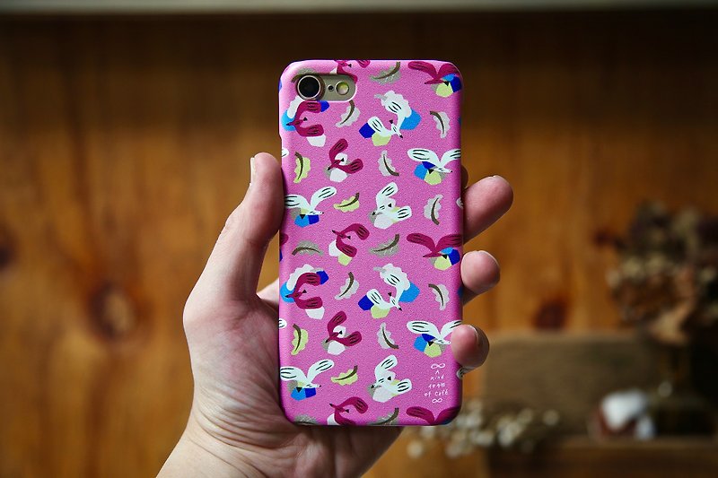 落叶与飞鸟 iPhone 紫红手机壳 - 手机壳/手机套 - 塑料 多色