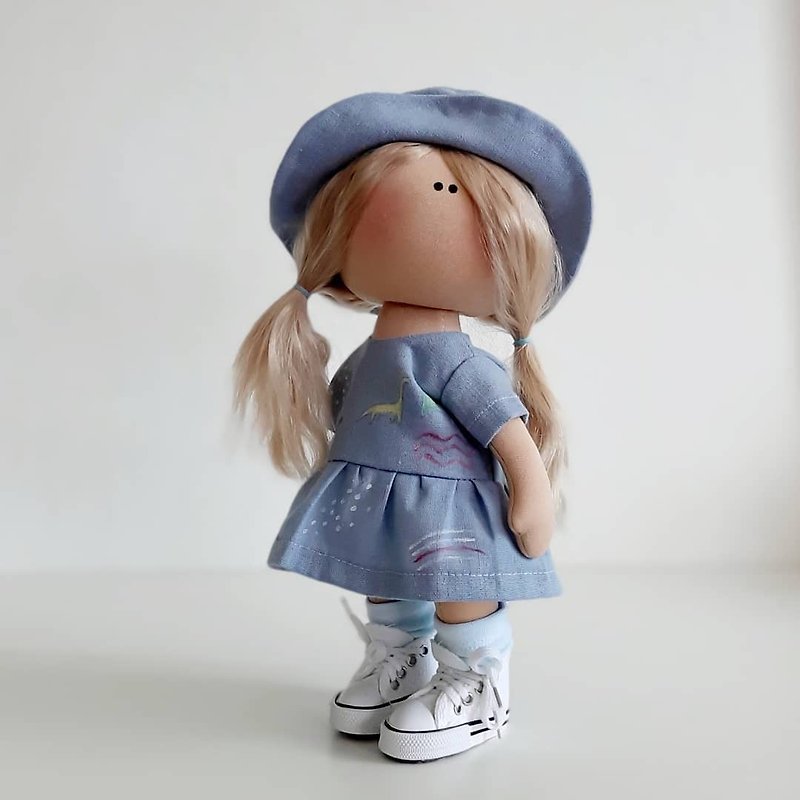 Handmade custom doll, Doctor Gift. Nurse personalized gift, Interior doll  ooak - 玩偶/公仔 - 其他材质 紫色