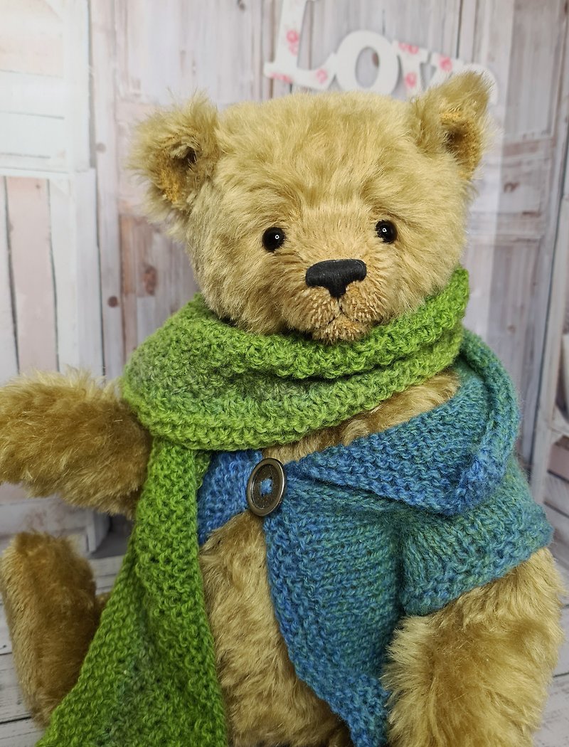 经典泰迪熊礼物马海毛泰迪熊玩具手工熊圣诞创意礼物