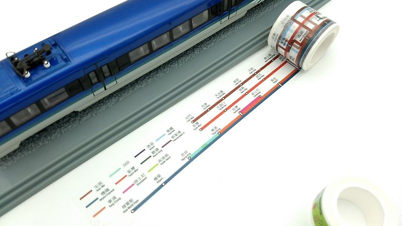 香港地铁线纸胶带(11条线合1) - 纸胶带 - 纸 多色