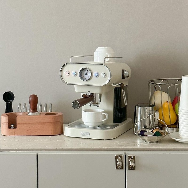 【Osner韩国欧绅】Dmo半自动义式双胶囊咖啡机 - 象牙白 - 咖啡壶/周边 - 塑料 白色