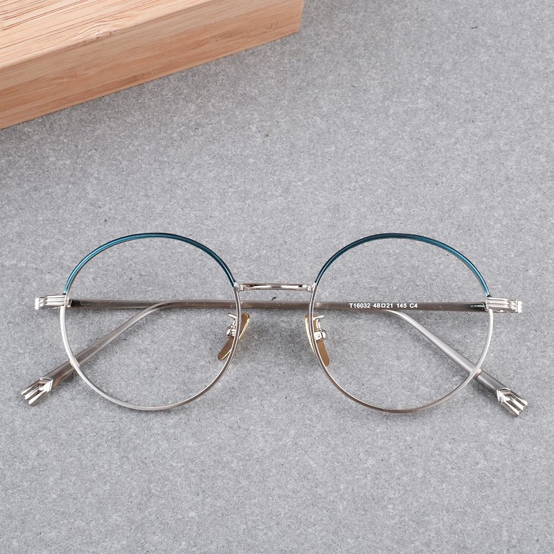 【福利品】韩国  热卖特色复古大圆框 全钛金属 - 眼镜/眼镜框 - 其他金属 黑色