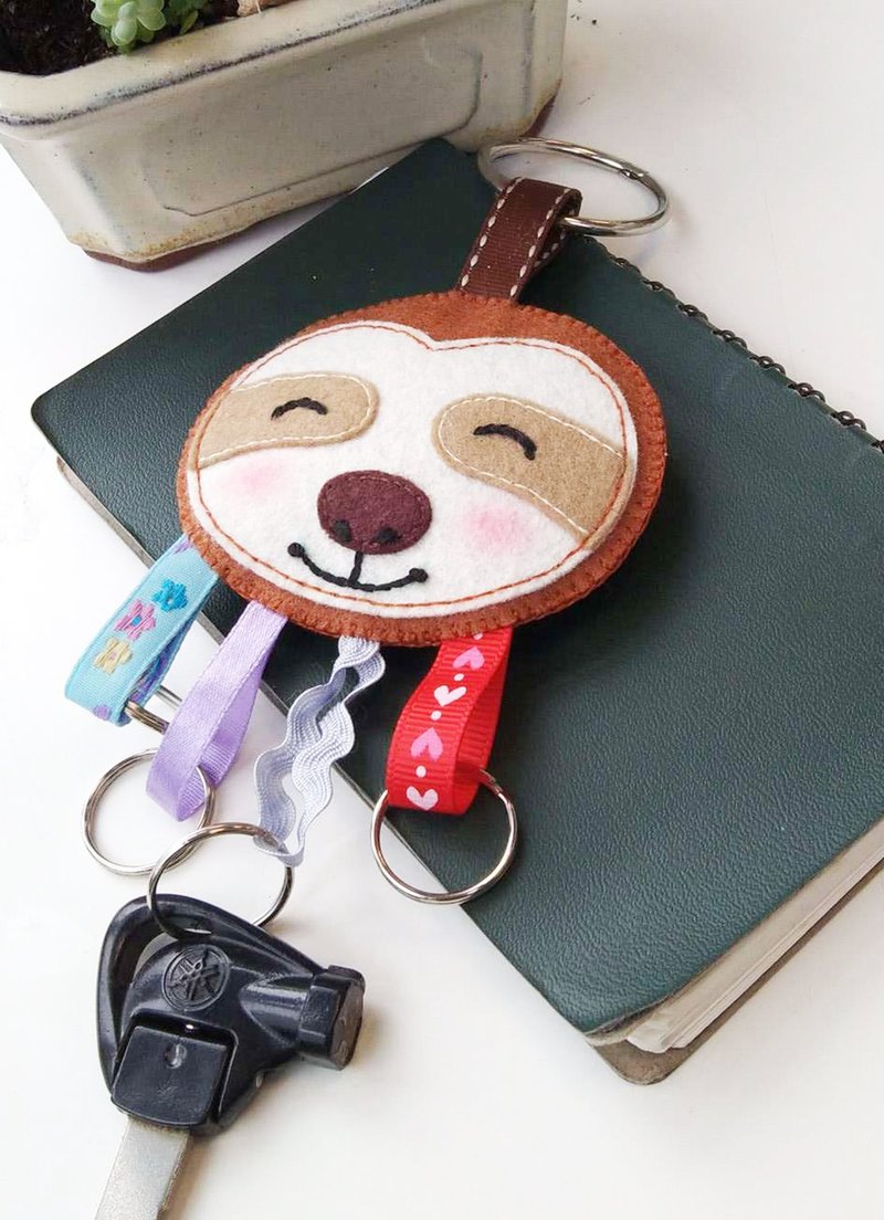 Key Holder 钥匙圈 - 树懒 - 钥匙链/钥匙包 - 其他人造纤维 咖啡色