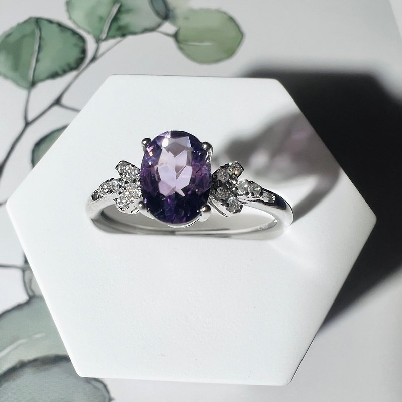 紫水晶戒指 - 戒指 - 水晶 紫色
