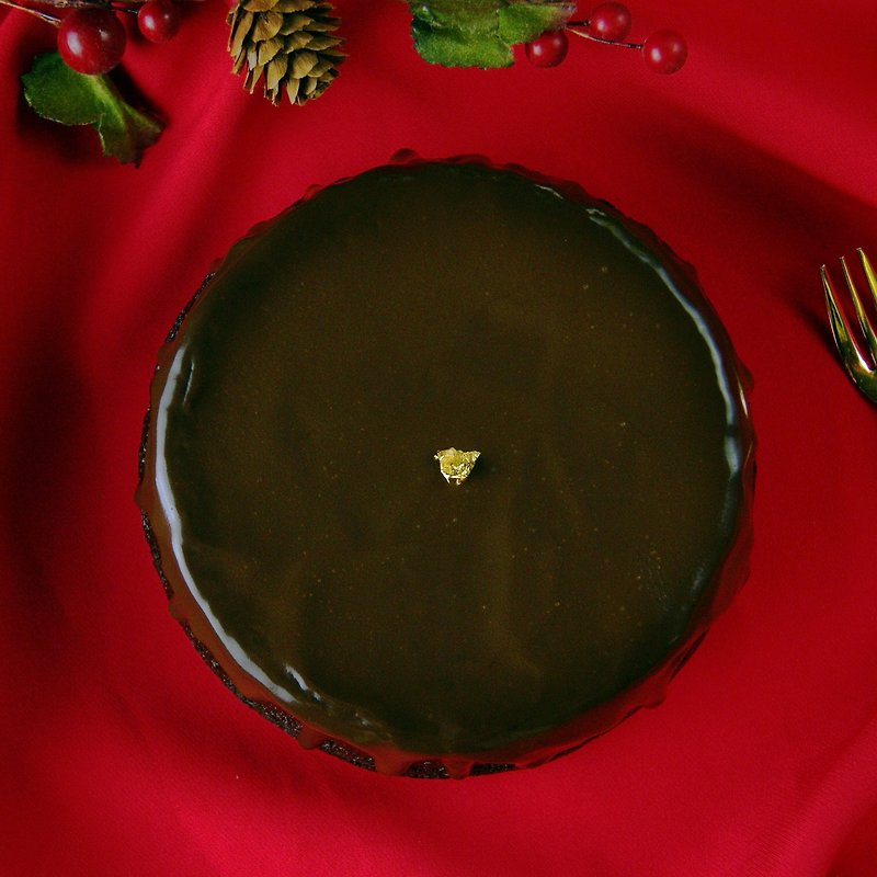醇品生巧克力蛋糕/法国庄园等级巧克力/6寸 - 咸派/甜派 - 新鲜食材 黑色