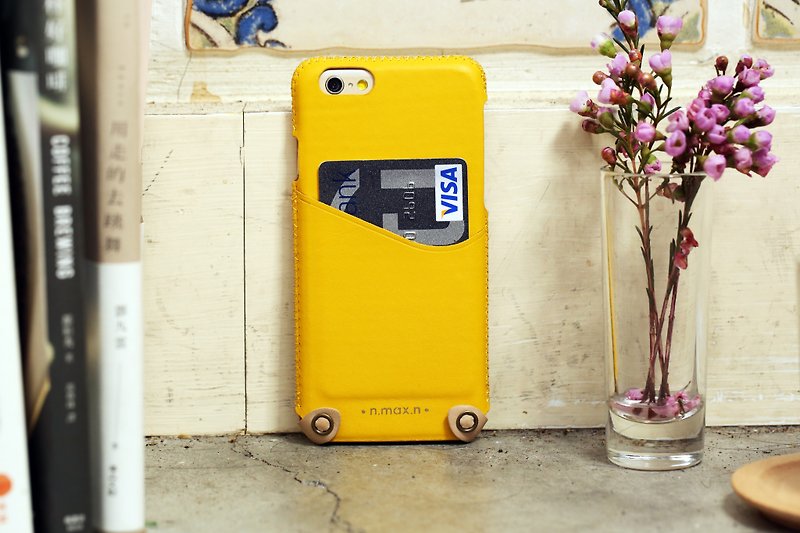iPhone 6/6S / 4.7寸 极简系列皮革保护套- 小鸭黄 - 手机壳/手机套 - 真皮 黄色
