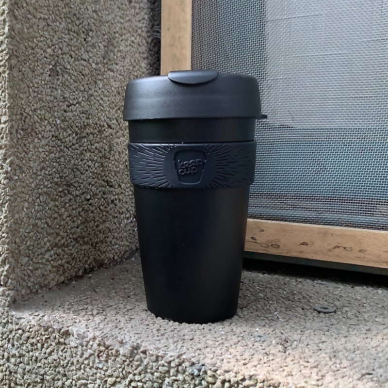 澳洲 KeepCup 极轻随行杯 L - 黑曜石 - 咖啡杯/马克杯 - 硅胶 黑色