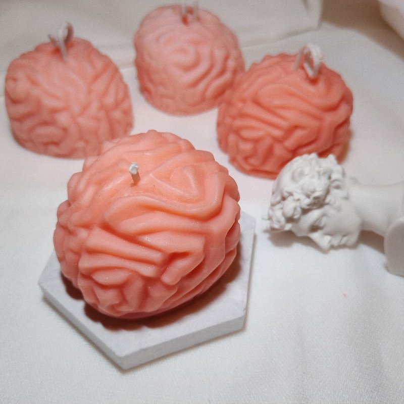 大脑蜡烛•Brain Candle - 蜡烛/烛台 - 蜡 粉红色