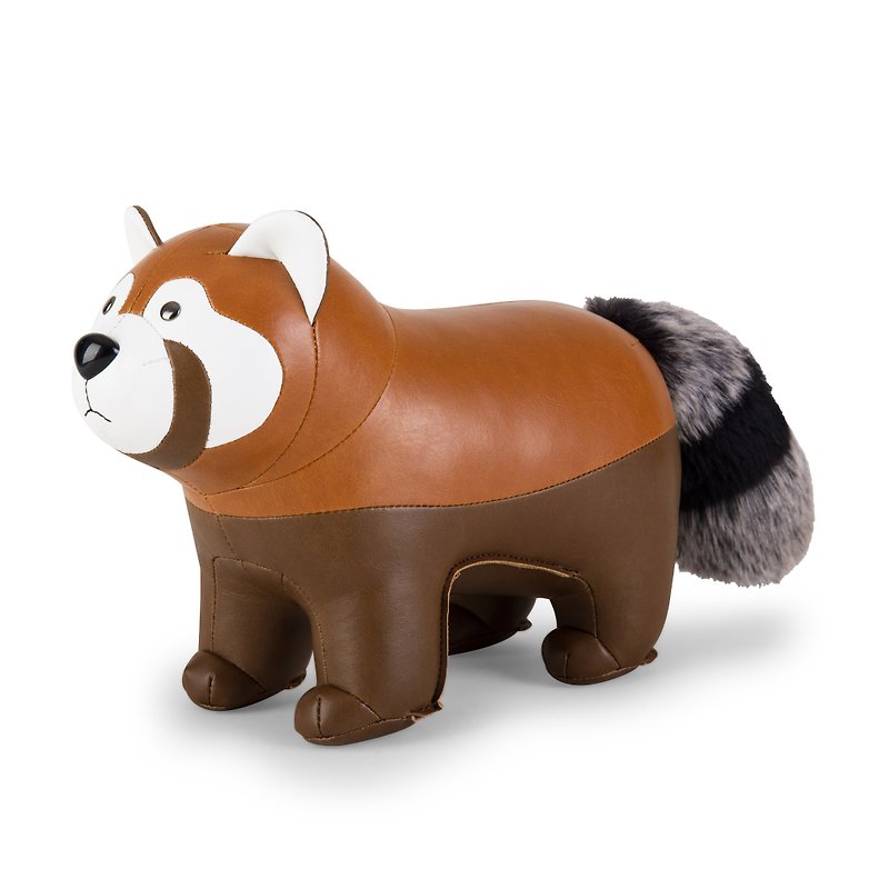 Zuny - Red Panda 小熊猫造型动物书挡 - 摆饰 - 人造皮革 多色