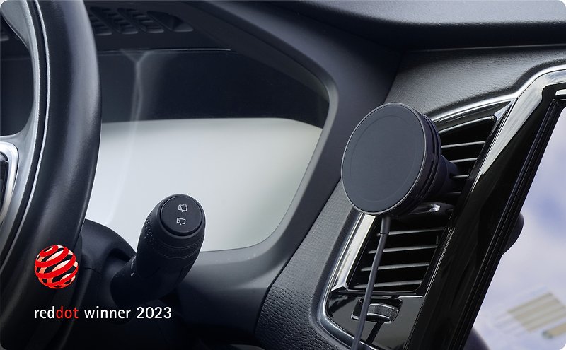 iOttie Velox mini无线充电支架 午夜蓝 支持MagSafe 冷气风口 - 手机座/防尘塞 - 塑料 蓝色