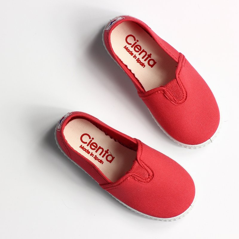 西班牙国民帆布鞋 CIENTA 54000 06红色 大童、女鞋尺寸 - 女款休闲鞋 - 棉．麻 红色