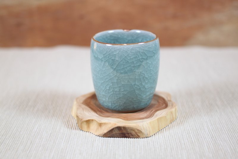 【圣诞礼盒】哥窑 冰裂釉 手工日式小杯 惜福品 - 茶具/茶杯 - 陶 