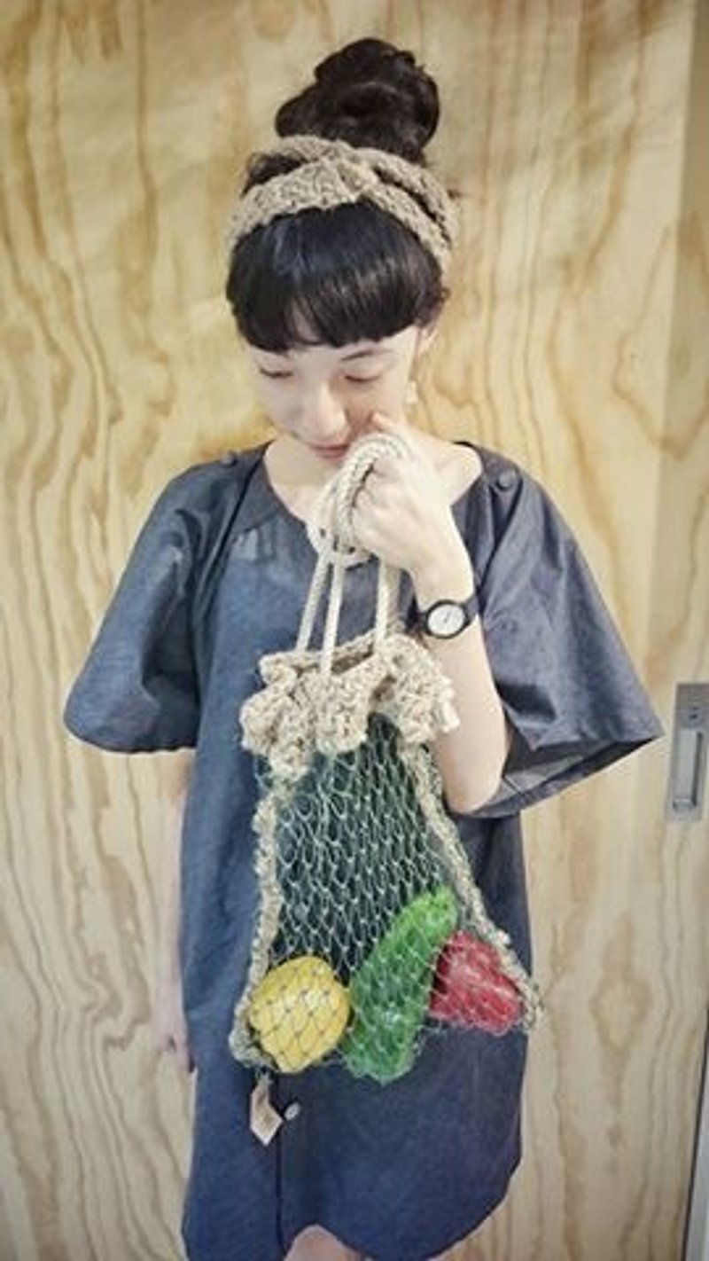 手工麻绳编织渔网袋 - 其他 - 棉．麻 