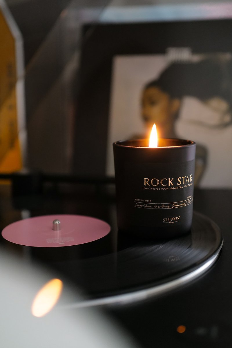 香氛蜡烛- Rock Star摇滚野莓  黑莓雪松 - 蜡烛/烛台 - 其他材质 