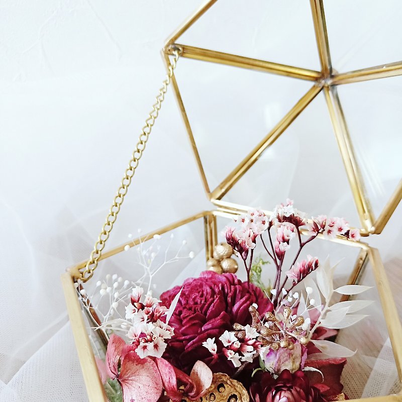 珠宝盒 情人节 求婚礼物 干燥花 - 干燥花/捧花 - 植物．花 红色