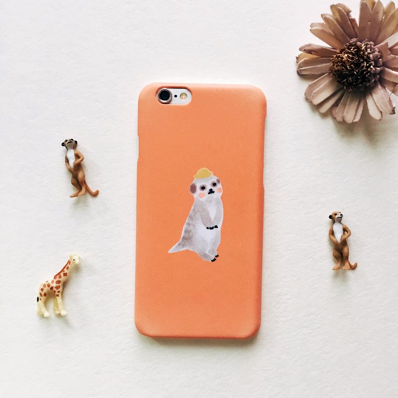 动物园系列 狐獴柿子色 手机壳 - 手机壳/手机套 - 塑料 橘色