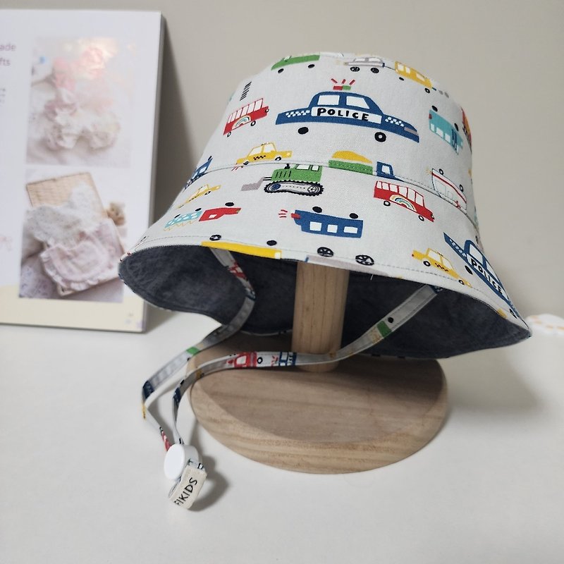 小童渔夫帽_54厘米 - 帽子 - 棉．麻 多色