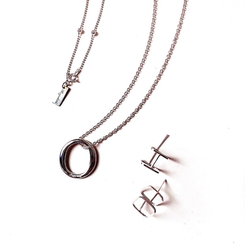 925纯银 Doughnut Necklace Regolith品牌项链 - 锁骨链 - 其他金属 