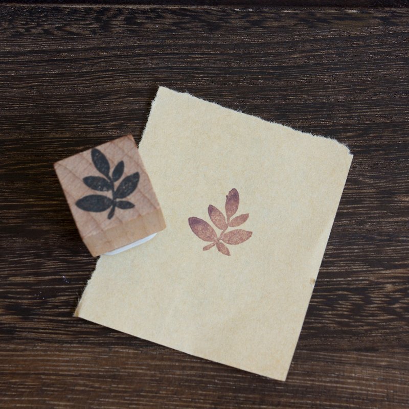 手刻 橡皮章 植物 2 印章 文具 手帐 - 印章/印台 - 橡胶 白色