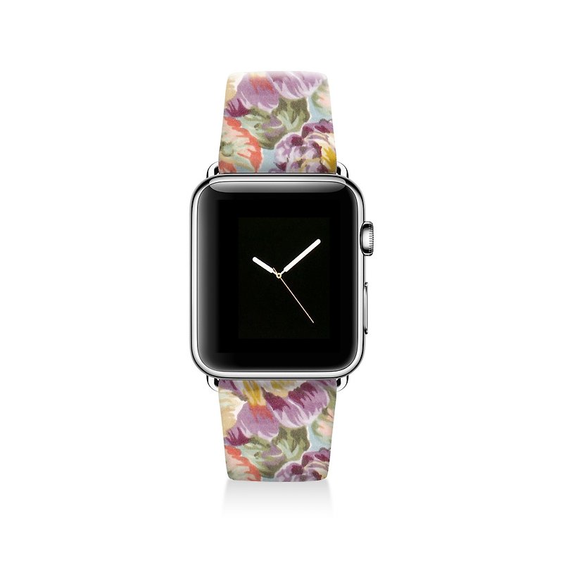 Apple watch band 真皮手表带不锈钢手表扣 38mm 42mm S008 - 女表 - 人造皮革 多色