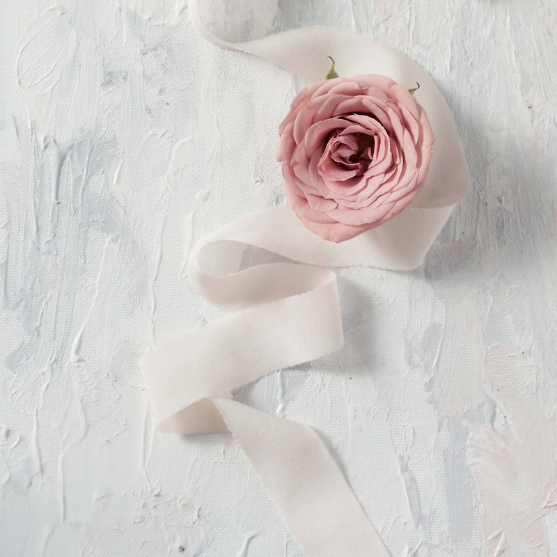 裸肤色 雪纺纯丝缎带 包装花材 婚礼丝带