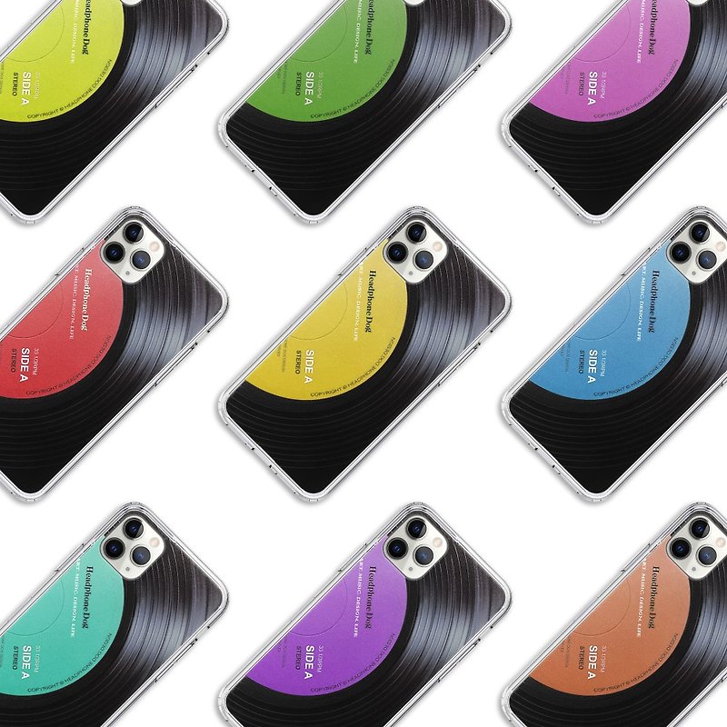 第三代专属客制防摔唱片纹路手机壳 刻字姓名与唱片颜色 iPhone13 - 手机壳/手机套 - 塑料 多色