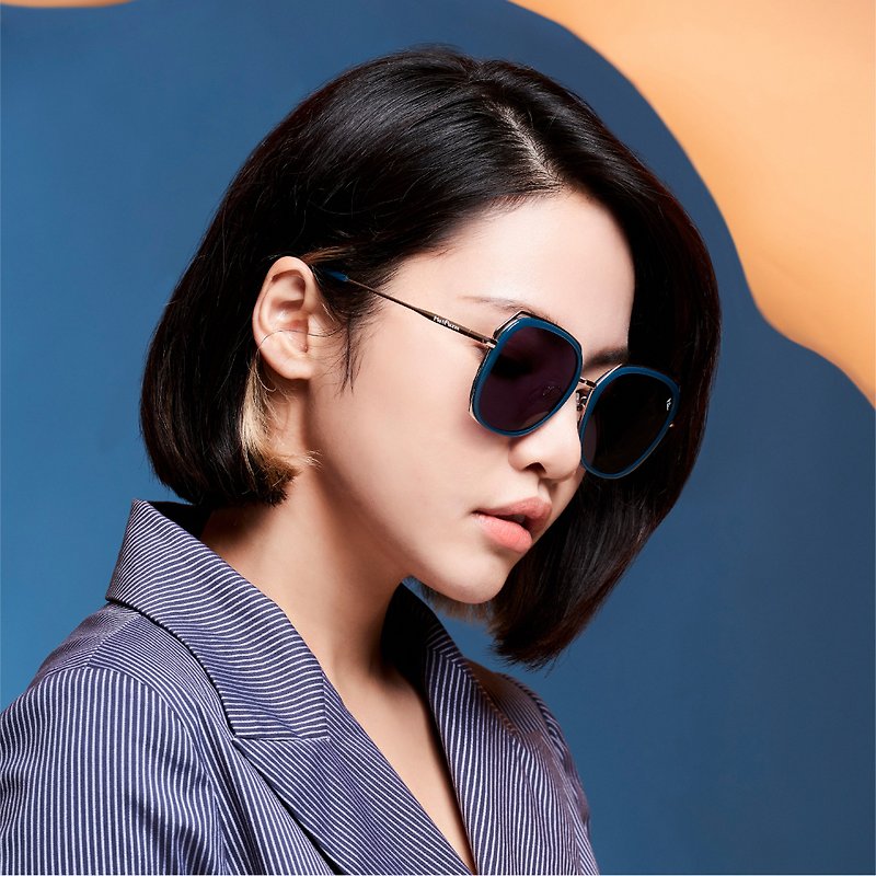 时尚艺术太阳眼镜 / 尼龙片墨镜 | GLADYS土耳其蓝 - 墨镜 - 其他材质 蓝色