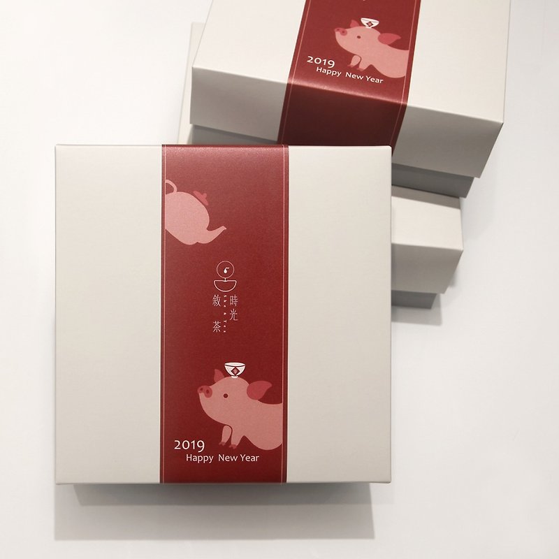 / 春节礼盒 / 清新冻顶x茶食礼盒 - 茶 - 纸 红色
