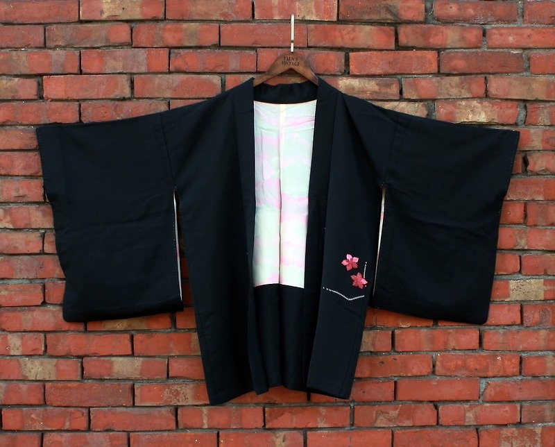 日本 刺绣-花 手工羽织和服外套 - 女装休闲/机能外套 - 纸 多色